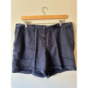 Tommy Bahama Women Size 14 Stretch Chino Shorts Navy